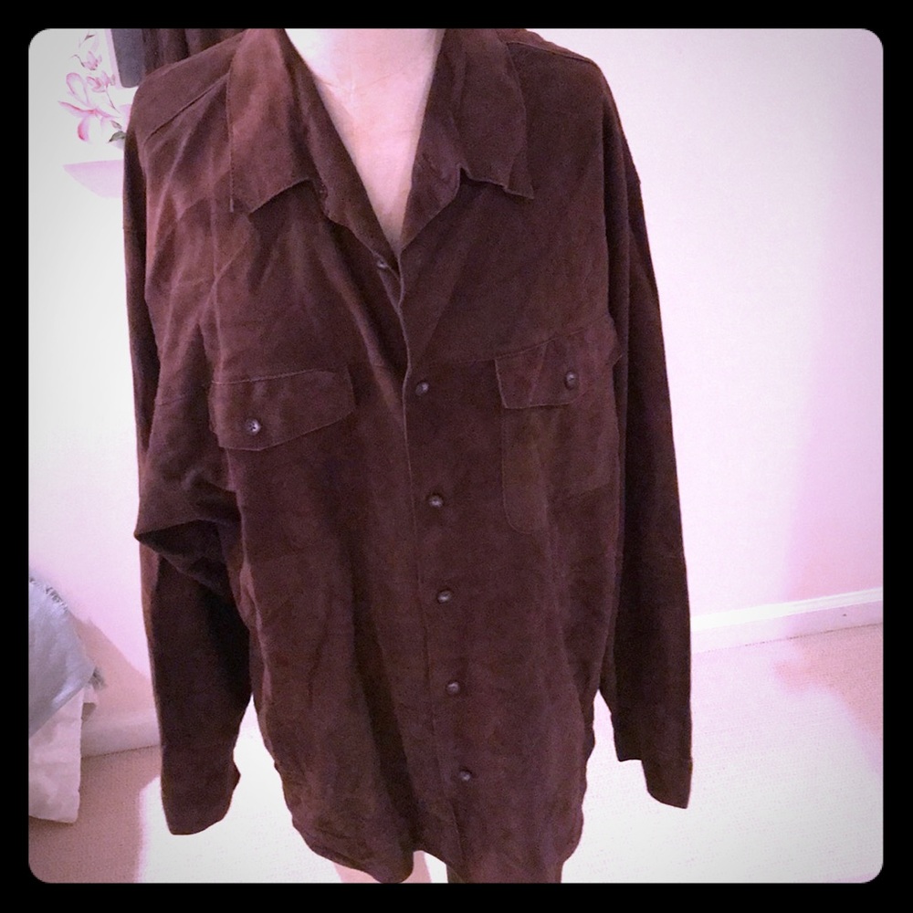 Tommy Bahama Indigo Palms 100% leather XL button